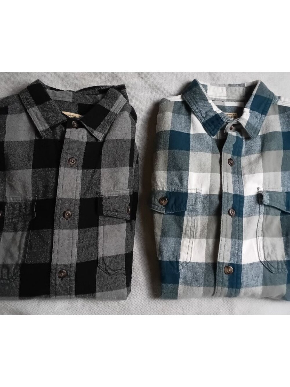 2 Red Head Flannel Shirts Size Medium Button up Long Sleeve RedHead